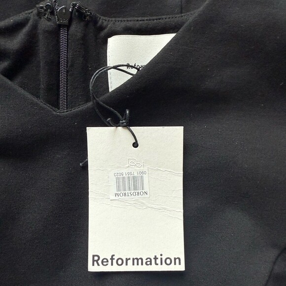 Reformation Elegant Black Sleeveless Dress Size Large NWTs $250 - Picture 7 of 7